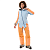 Dragonfly Комбинезон Gravity 2.0 Woman Light Blue - Mock Orange 2025 в Красноярске
