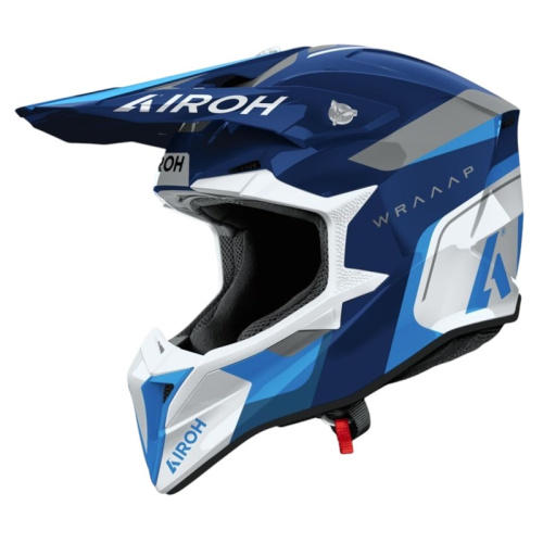 Airoh Шлем Wraaap Conquer Blue Gloss в Красноярске