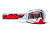 100% Маска кросс FMF Powerbomb Rocket White - прозрачная линза в Красноярске