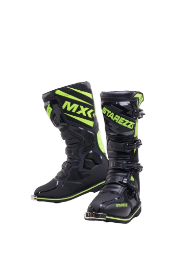 Starezzi Мотоботы Roma Black Fluo Yellow в Красноярске