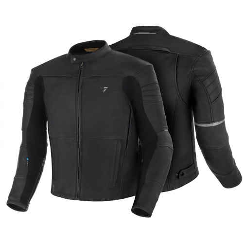Shima Мотокуртка Кожаная Shadow TFL Black в Красноярске