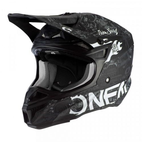 Oneal Шлем кроссовый 5Series Polyacrylite Черный/Белый в Красноярске